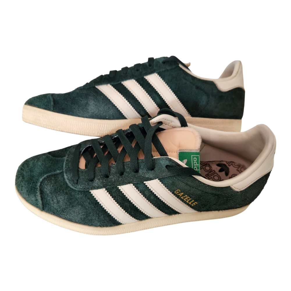 Adidas Gazelle Men’s 7.5 – Mineral Green Suede / White (2024 Release)